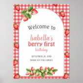 Affiche de bienvenue de l'affiche de fraise Berry (Devant)