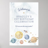 Affiche de bienvenue de l'affiche de l'espace 1er  (Devant)