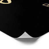 Affiche de bienvenue de l'anniversaire du Mariage (Coin)