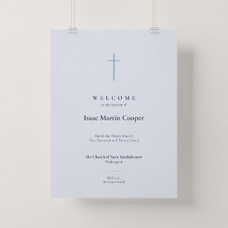 Affiche de bienvenue de l'église de baptême Grace