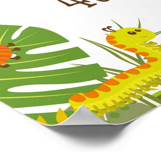 Affiche de bienvenue de l'insecte de bogue (Coin)