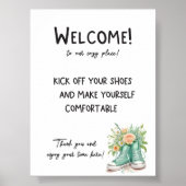 Affiche de bienvenue de location de vacances (Devant)