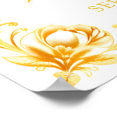 Affiche de bienvenue de luxe Golden Crown Quinceañ (Coin)