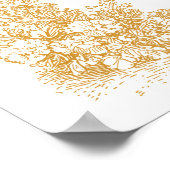 Affiche de bienvenue de mariage à bordure ornée vi (Coin)