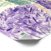 Affiche de bienvenue de mariage aux champs de lava (Coin)