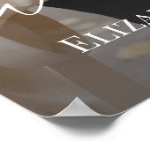 Affiche de bienvenue de mariage avec photo élégant (Coin)