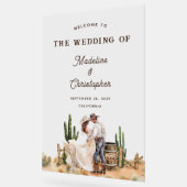 Affiche de bienvenue de Mariage campagnard Rustic (Angle)