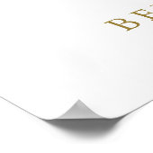 Affiche de bienvenue de mariage de Jardin Bleu (Coin)