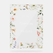 Affiche de bienvenue de mariage de Little Garden (Recto)