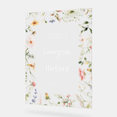 Affiche de bienvenue de mariage de Little Garden (Angle)