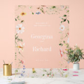 Affiche de bienvenue de mariage de Little Garden (Mariage)