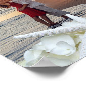 Affiche de bienvenue de mariage étoile de mer modè (Coin)