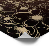 Affiche de bienvenue de mariage floral en bois rus (Coin)