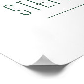 Affiche de bienvenue de mariage Giant Monstera Lea (Coin)