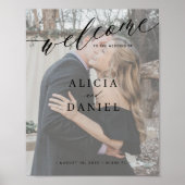 Affiche de bienvenue de mariage imprimable avec ph (Devant)