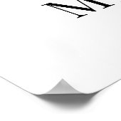 Affiche de bienvenue de mariage moderne simple élé (Coin)