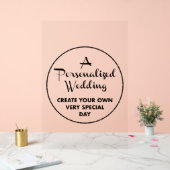 Affiche de bienvenue de mariage personnalisée 30"  (Mariage)