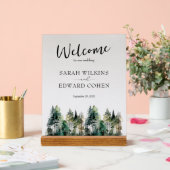 Affiche de bienvenue de mariage personnalisée Forê (Mariage)