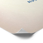 Affiche de bienvenue de mariage Sea Turtles Beach (Coin)