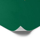 Affiche de bienvenue de mariage vert chasseresse b (Coin)