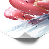 Affiche de bienvenue de Noël de la plage tropicale (Coin)