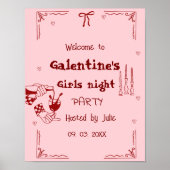 Affiche de bienvenue de nuit pour les filles de Ga (Devant)