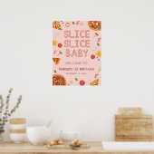 Affiche de bienvenue de Pizza pour bébé Slice Slic (Cuisine)