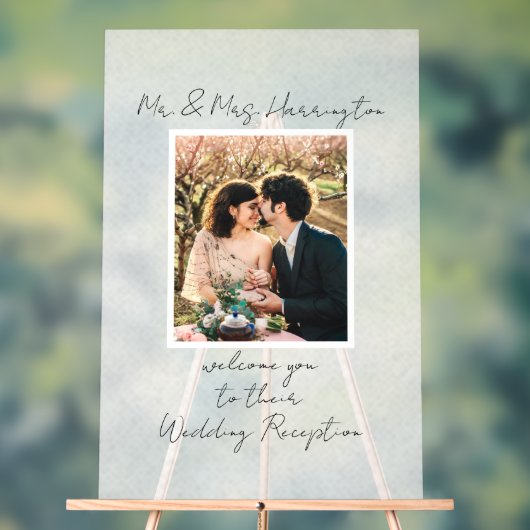 Affiche de bienvenue de réception de mariage (Neutre)