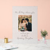 Affiche de bienvenue de réception de mariage (Mariage)