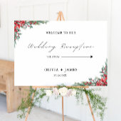 Affiche de bienvenue de réception de mariage de No