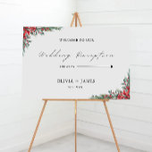 Affiche de bienvenue de réception de mariage de No