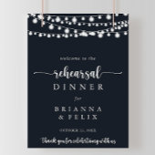 Affiche de bienvenue de répétition Rustique String