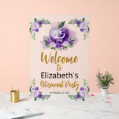 Affiche de bienvenue de retraite de l'enseignant a (Mariage)