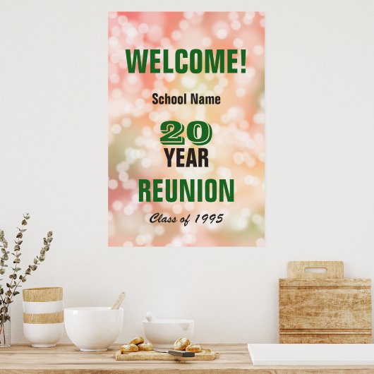 Affiche de bienvenue de réunion de classe (Cuisine)