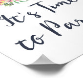 Affiche de bienvenue de Tea Party aquarelle (Coin)