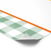 Affiche de bienvenue de Thanksgiving, Dîner d'acti (Coin)