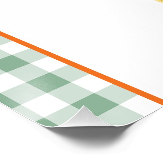 Affiche de bienvenue de Thanksgiving, Dîner d'acti (Coin)