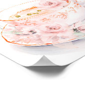 Affiche de bienvenue de thé à la Fête des mariées  (Coin)