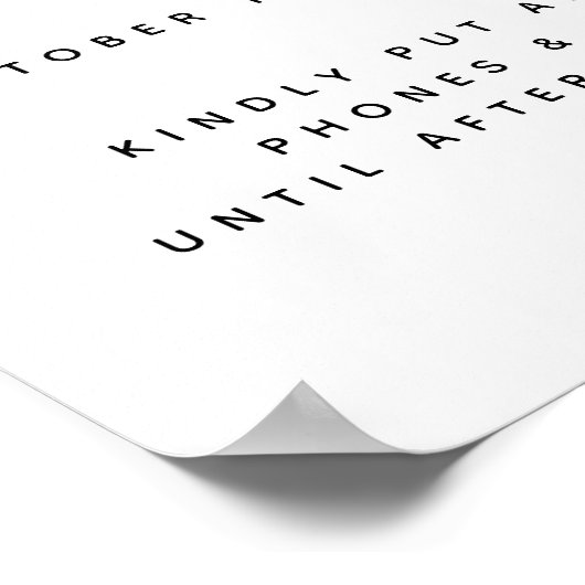 Affiche de bienvenue débranchée du Mariage de lait (Coin)