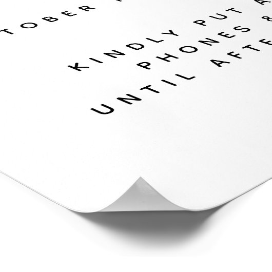 Affiche de bienvenue débranchée du Mariage feuille (Coin)