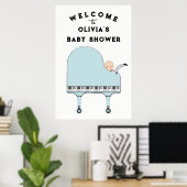 Affiche de bienvenue Décoration baby shower (Bureau à domicile)
