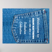 Affiche de bienvenue Denim Pocket (Devant)