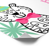 Affiche de bienvenue des animaux de fête (Coin)