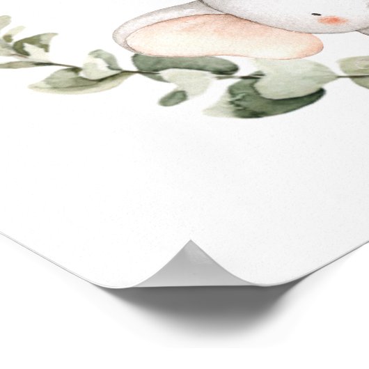 Affiche de bienvenue des éléphants Eucalyptus neut (Coin)