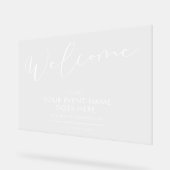 Affiche de bienvenue d'événement commercial transp (Angle)