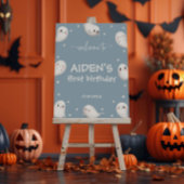 Affiche de bienvenue d'Halloween Éffrayante