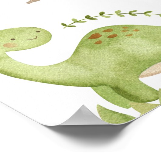 Affiche de bienvenue Dinosaur (Coin)