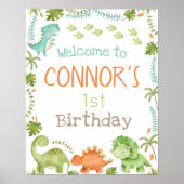 Affiche de bienvenue Dinosaur (Devant)