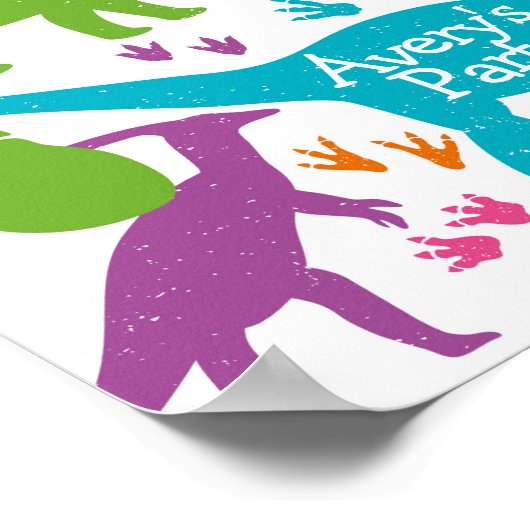 Affiche de bienvenue Dinosaur (Coin)