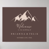 Affiche de bienvenue d'Mariage campagnard Clear Mo (Devant)